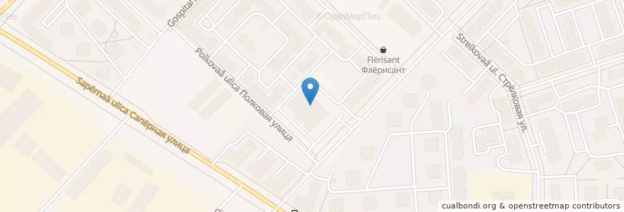 Mapa de ubicacion de Банкомат №757256 en Rusland, Северо-Западный Федеральный Округ, Oblast Leningrad, Sint-Petersburg, Пушкинский Район, Пушкин.