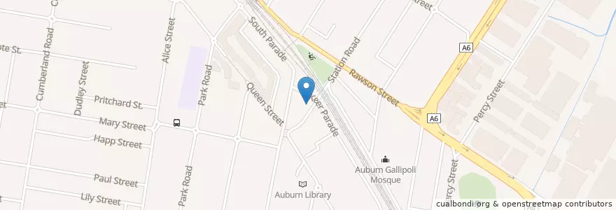 Mapa de ubicacion de Jasmin 1 en Australia, New South Wales, Sydney, Cumberland City Council.