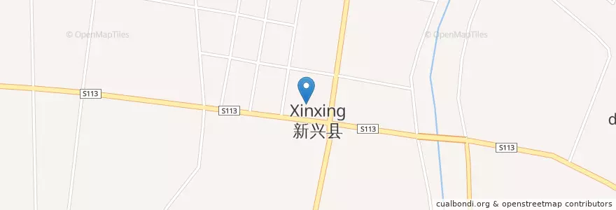 Mapa de ubicacion de 经典电影城 en Китай, Гуандун, 云浮市 / Yunfu, 新兴县 (Xinxing), 新城镇.