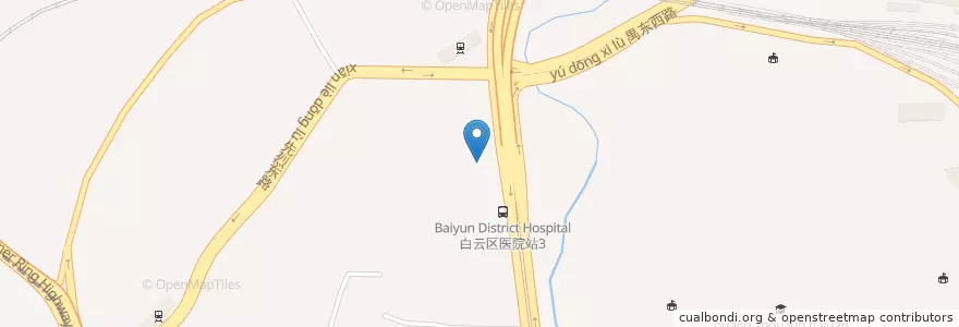 Mapa de ubicacion de 西支涌市场 en China, Guangdong, Guangzhou City, Tianhe District, 沙河街道.