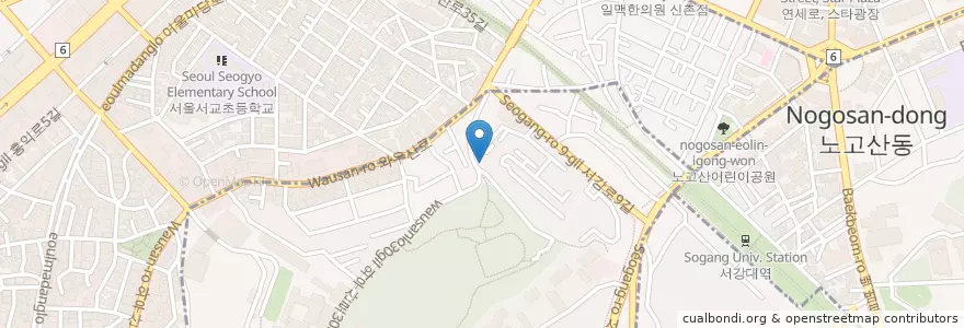 Mapa de ubicacion de 성지에서외교회 en South Korea, Seoul, Mapo-Gu, Seogyo-Dong.
