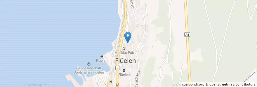 Mapa de ubicacion de Hostellerie Sternen en 瑞士, Uri, Flüelen.