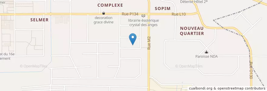 Mapa de ubicacion de Complexe Scolaire Schuckert en 코트디부아르, 아비장, Yopougon.
