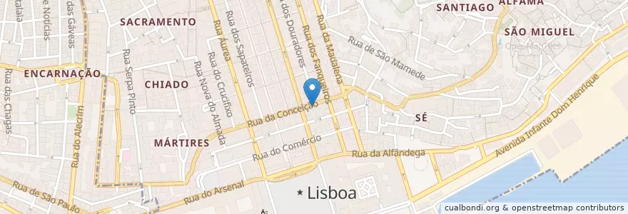 Mapa de ubicacion de Restaurante Ruca en پرتغال, Lisboa, Grande Lisboa, لیسبون, Santa Maria Maior.