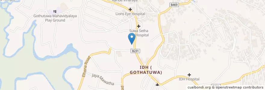 Mapa de ubicacion de Police Station - Gothatuwa en スリランカ, 西部州, コロンボ県.