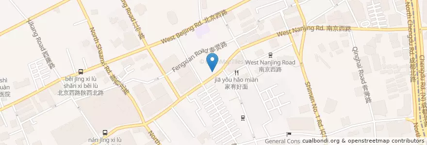 Mapa de ubicacion de lilian bakery en Çin, Şanghay, Jing'an.