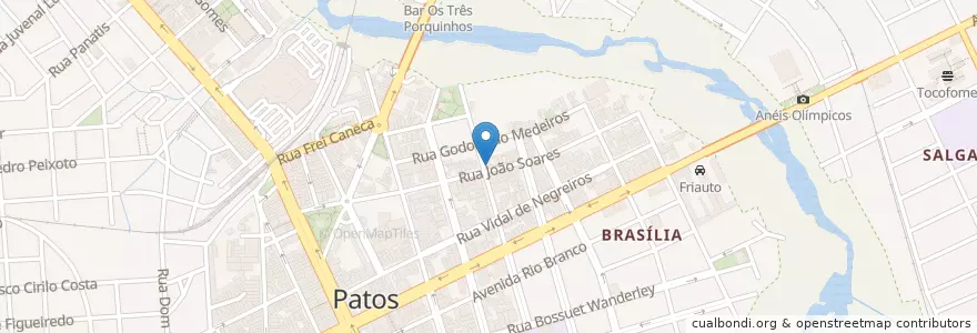 Mapa de ubicacion de Dona Leni en Brazil, Severovýchodní Region, Paraíba, Região Metropolitana De Patos, Região Geográfica Intermediária De Patos, Região Geográfica Imediata De Patos, Patos.