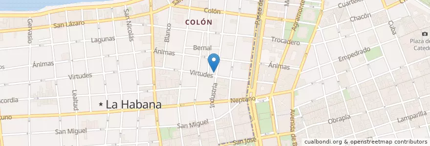 Mapa de ubicacion de Iglesia Metodista La Trinidad en Куба, Гавана, La Habana Vieja, Centro Habana.
