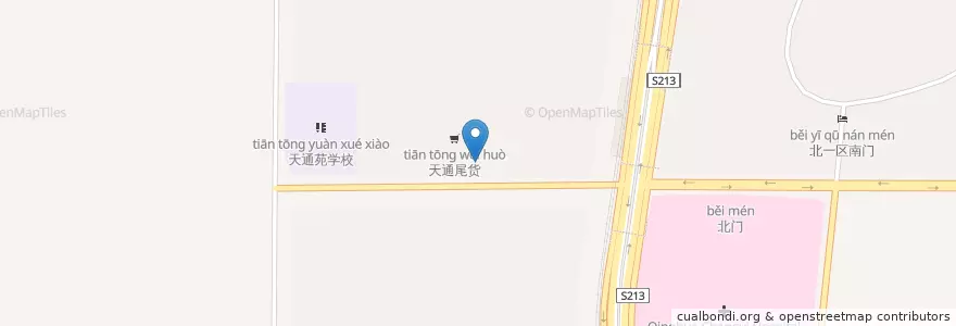 Mapa de ubicacion de 大鸭梨烤鸭 en China, Beijing, Hebei, Changping District.