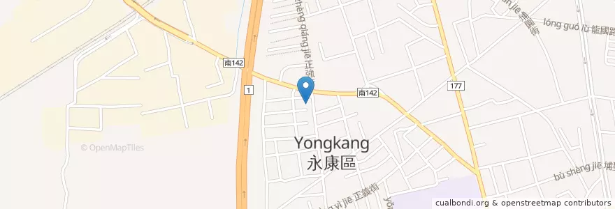 Mapa de ubicacion de 熊本 火鍋 en 臺灣, 臺南市, 永康區.