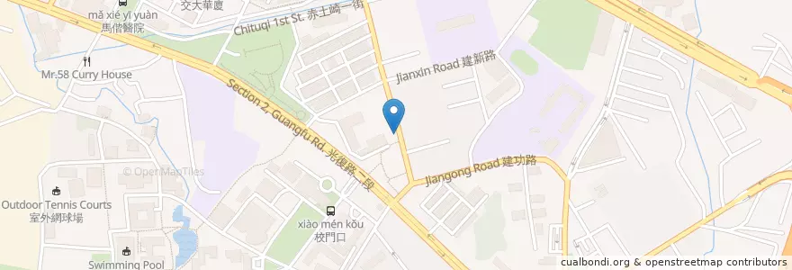 Mapa de ubicacion de 天宏宮(蔣公廟) en Tayvan, 臺灣省, Hsinchu, 東區.
