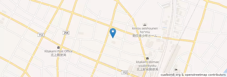 Mapa de ubicacion de 小料理久 en Japan, Präfektur Iwate, 北上市.