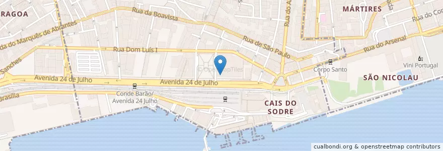Mapa de ubicacion de Pap'Açorda en Portugal, Metropolregion Lissabon, Lissabon, Großraum Lissabon, Misericórdia.