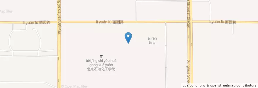 Mapa de ubicacion de DGideas亚洲研究院（北京石油化工学院计算机科学与技术系大学生创新工作室） en China, Beijing, Hebei, Daxing District.