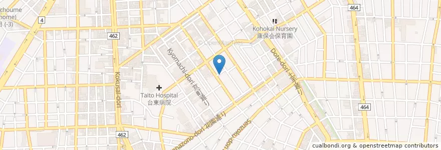 Mapa de ubicacion de エマーブル en Giappone, Tokyo, 台東区.
