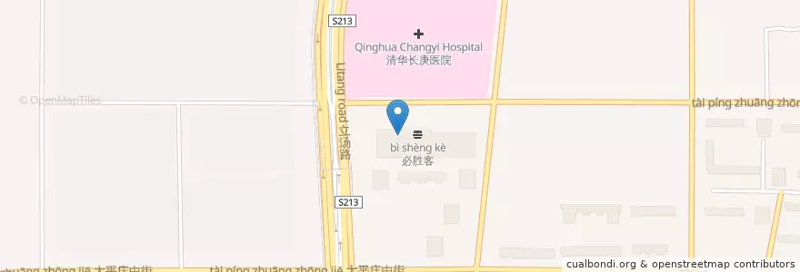 Mapa de ubicacion de 豪尚豪牛排馆 en China, Beijing, Hebei, Changping District.
