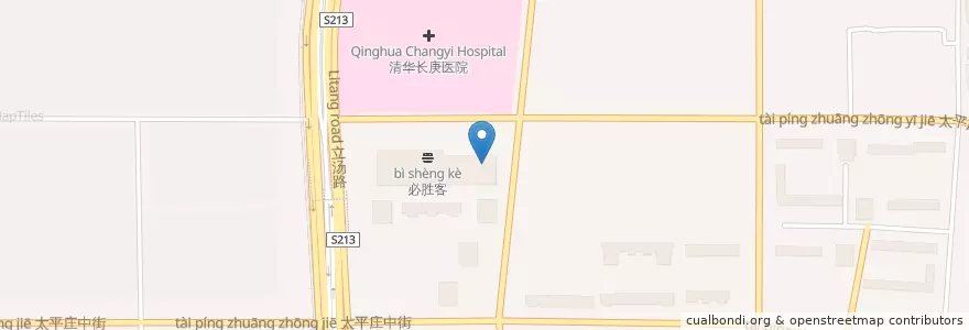 Mapa de ubicacion de 百万庄园 en 중국, 베이징시, 허베이성, 昌平区.