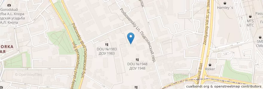 Mapa de ubicacion de Frau Klinik en 러시아, Центральный Федеральный Округ, Москва, Центральный Административный Округ, Басманный Район.