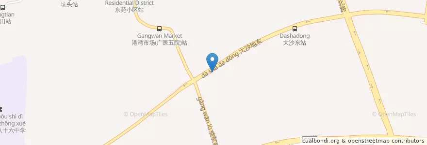 Mapa de ubicacion de 黄埔派出所 en 中国, 広東省, 広州市, 黄埔区, 黄埔街道.