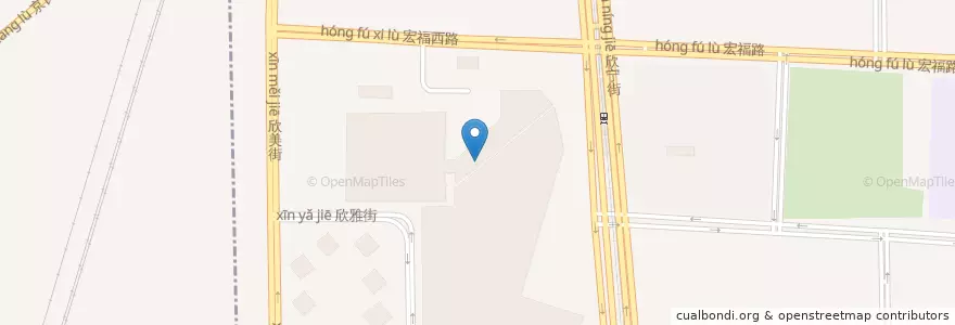 Mapa de ubicacion de 天意小馆 en China, Beijing, Hebei, Daxing District.
