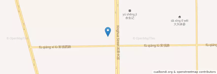 Mapa de ubicacion de 肯德基 en 중국, 베이징시, 허베이성, 다싱구.
