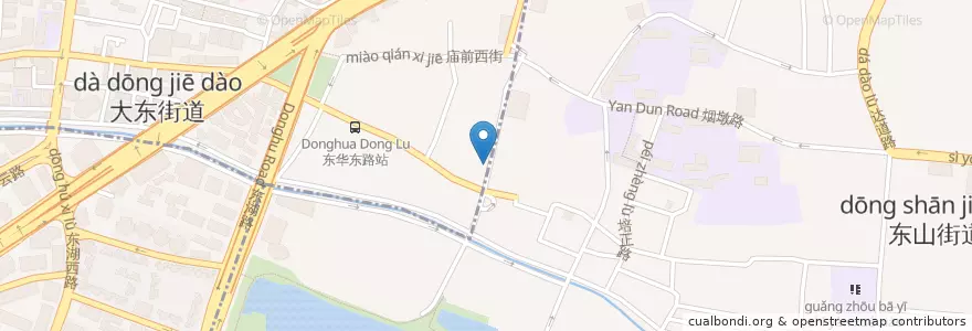Mapa de ubicacion de 麦当劳 en 中国, 広東省, 広州市, 越秀区, 东山街道, 大东街道.