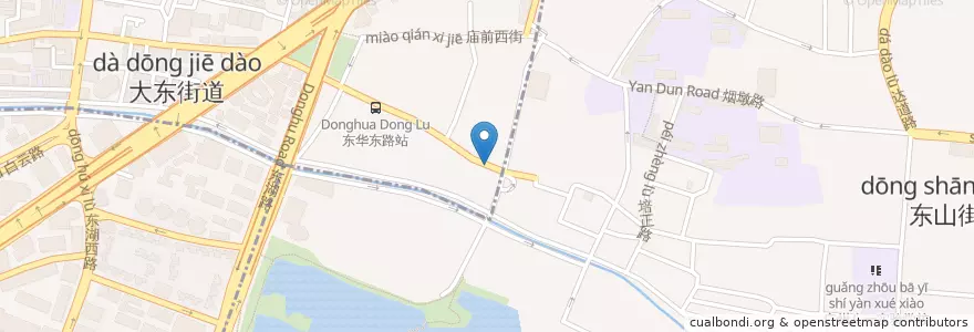 Mapa de ubicacion de 芬芳甜品 en الصين, غوانغدونغ, 广州市, 越秀区, 东山街道, 大东街道.