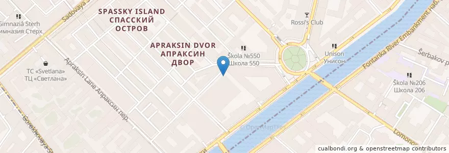 Mapa de ubicacion de Мархаба en Russia, Northwestern Federal District, Leningrad Oblast, Saint Petersburg, Центральный Район, Округ № 78.