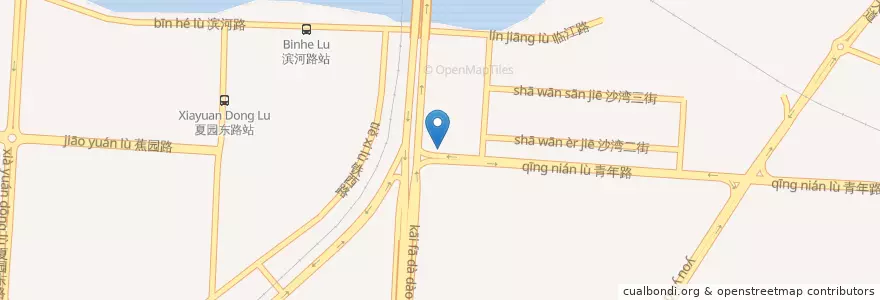 Mapa de ubicacion de 肯德基 en Çin, Guangdong, 广州市, 黄埔区, 夏港街道.