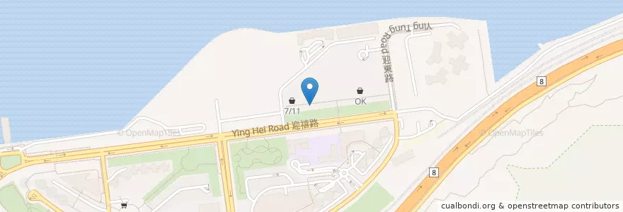 Mapa de ubicacion de 美心西餅 Maxims Bakery en China, Hong Kong, Cantão, Novos Territórios, 離島區 Islands District.