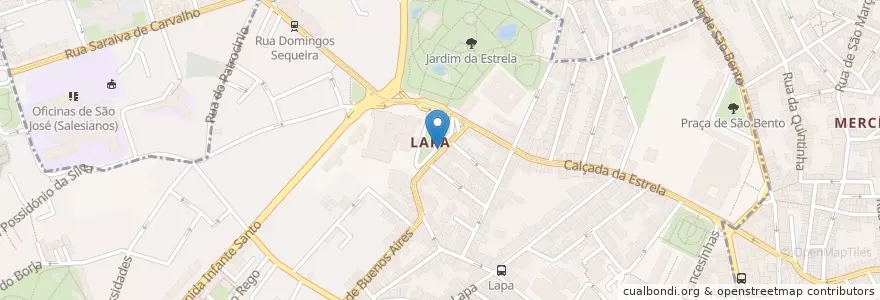 Mapa de ubicacion de WC Público en Portugal, Área Metropolitana De Lisboa, Lisboa, Grande Lisboa, Lisboa, Estrela.
