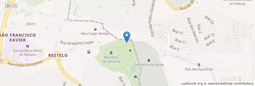 Mapa de ubicacion de WC Público en 포르투갈, Área Metropolitana De Lisboa, Lisboa, Grande Lisboa, 리스본, Belém.
