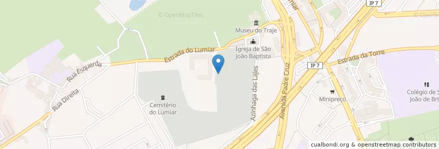 Mapa de ubicacion de WC Público en البرتغال, Área Metropolitana De Lisboa, Lisboa, Grande Lisboa, لشبونة, Lumiar.