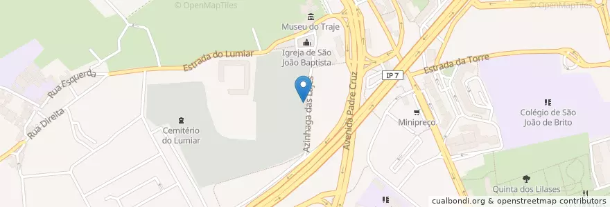 Mapa de ubicacion de WC Público en ポルトガル, Área Metropolitana De Lisboa, Lisboa, Grande Lisboa, リスボン, Lumiar.