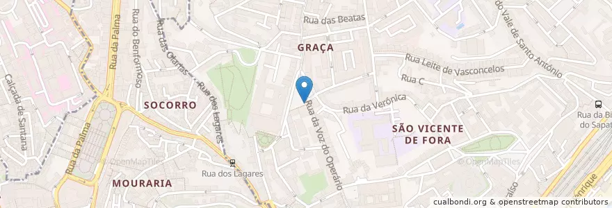 Mapa de ubicacion de WC Público en Portugal, Área Metropolitana De Lisboa, Lisboa, Grande Lisboa, Lisbon, São Vicente.