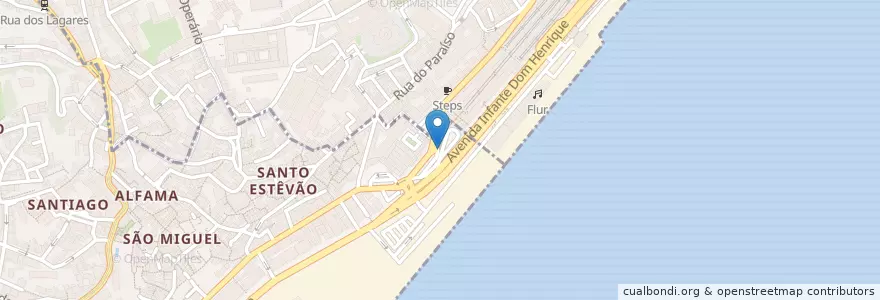 Mapa de ubicacion de WC Público Automatizado en Portogallo, Grande Lisboa, Lisbona, Santa Maria Maior.