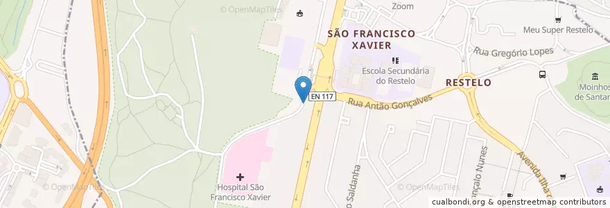 Mapa de ubicacion de WC Público Automatizado en Portogallo, Área Metropolitana De Lisboa, Lisbona, Grande Lisboa, Lisbona, Belém.