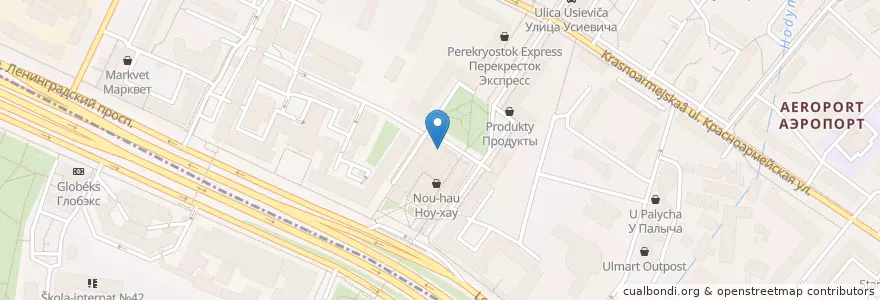 Mapa de ubicacion de Планета суши en 러시아, Центральный Федеральный Округ, Москва, Северный Административный Округ, Район Аэропорт.