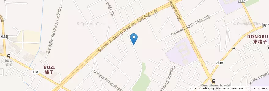 Mapa de ubicacion de 全家便利商店 en تایوان, 桃園市, 桃園區.