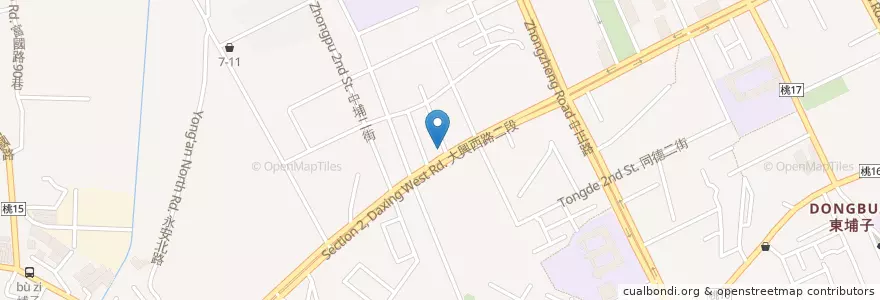 Mapa de ubicacion de 八番岩串燒 en تايوان, تاو يوان, 桃園區.
