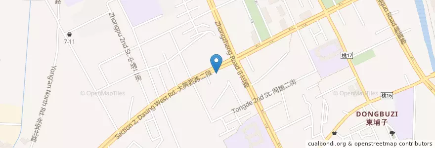 Mapa de ubicacion de 健華牙醫診所 en Taiwan, Taoyuan, Taoyuan District.