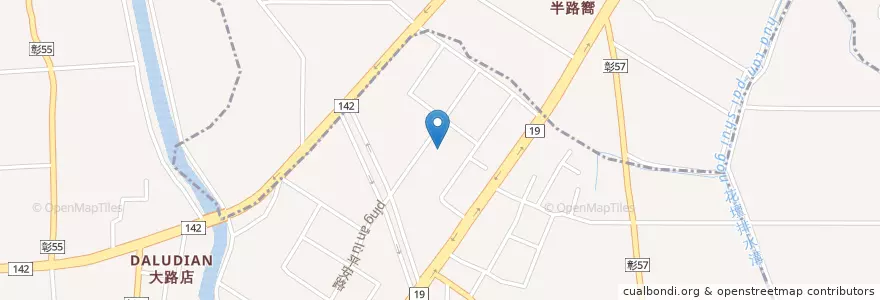 Mapa de ubicacion de 重劃公園涼亭 en Taiwan, Taiwan Province, Changhua County, Zhanghua City.