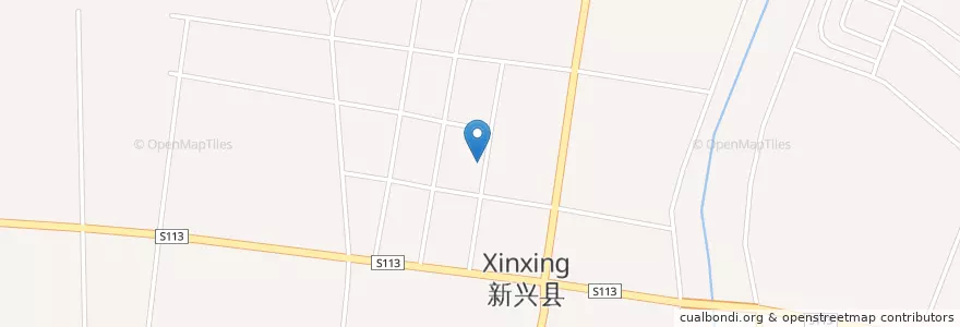 Mapa de ubicacion de 味觉餐厅 en 中国, 广东省, 云浮市, 新兴县, 新城镇.