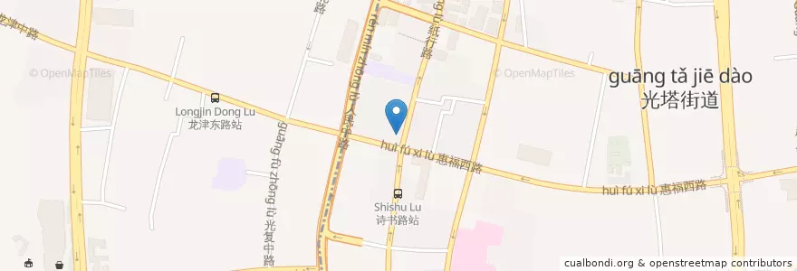 Mapa de ubicacion de Halal Food en الصين, غوانغدونغ, 广州市, 越秀区, 光塔街道.