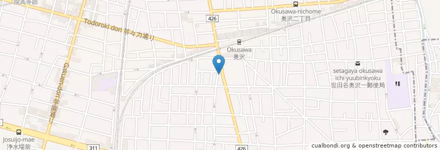 Mapa de ubicacion de 千 小籠包CAFE en Japón, Tokio, Setagaya.