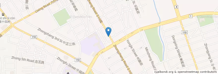 Mapa de ubicacion de 源士林粥品 en تایوان, 桃園市, 桃園區.