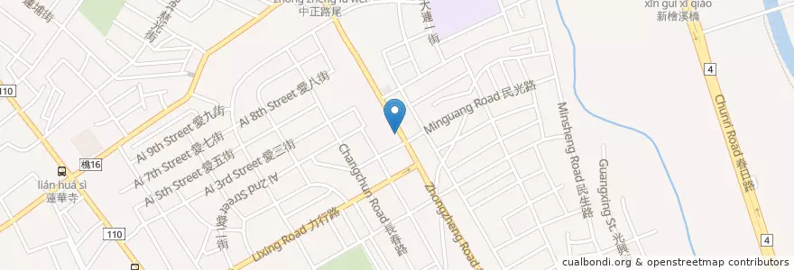 Mapa de ubicacion de 大樹連鎖藥局 en تایوان, 桃園市, 桃園區.