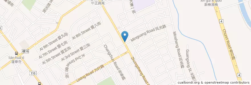 Mapa de ubicacion de 大國民藥局 en Taiwan, 桃園市, 桃園區.