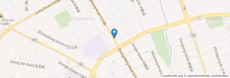 Mapa de ubicacion de 三兄弟炭火燒烤 en Taiwan, 桃園市, 桃園區.