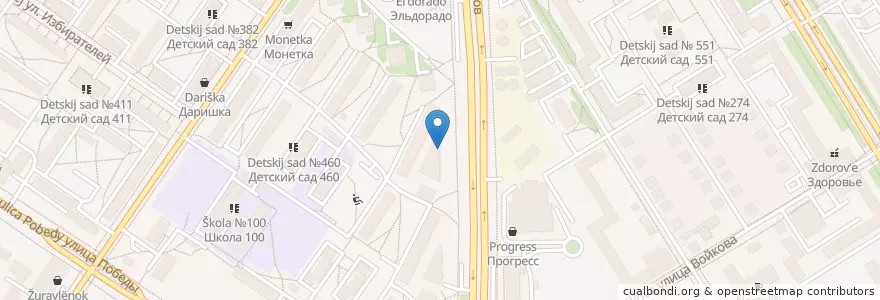 Mapa de ubicacion de Додо Пицца en Rússia, Уральский Федеральный Округ, Свердловская Область, Городской Округ Екатеринбург.